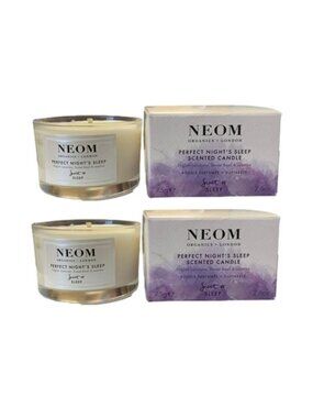 Neom Organics Perfect Night's Sleep Scented 2 Candles 7.5 g NEW